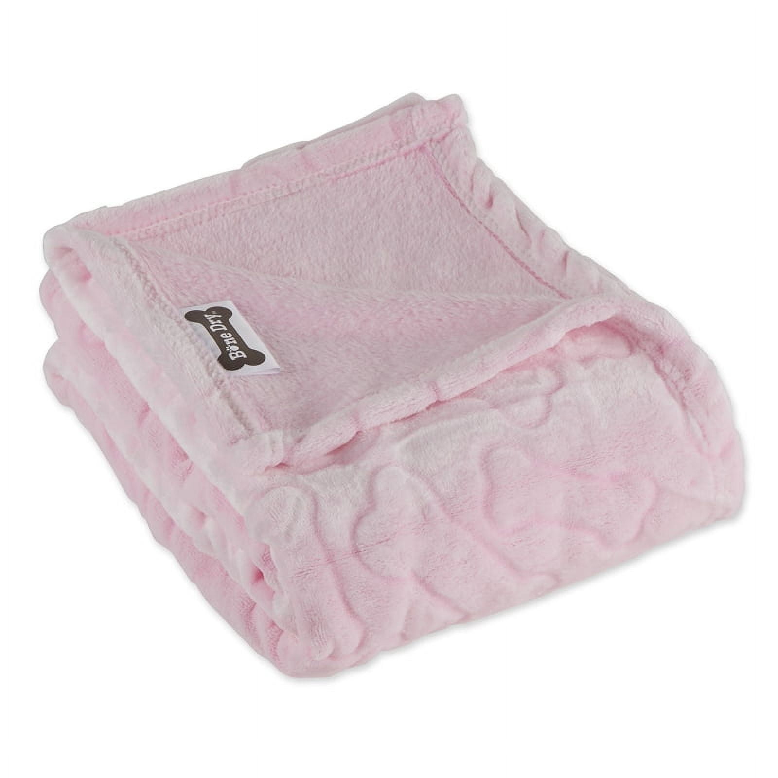 Picture of Design Imports CAMZ33211 Pink Embossed Bone Print Pet Blanket