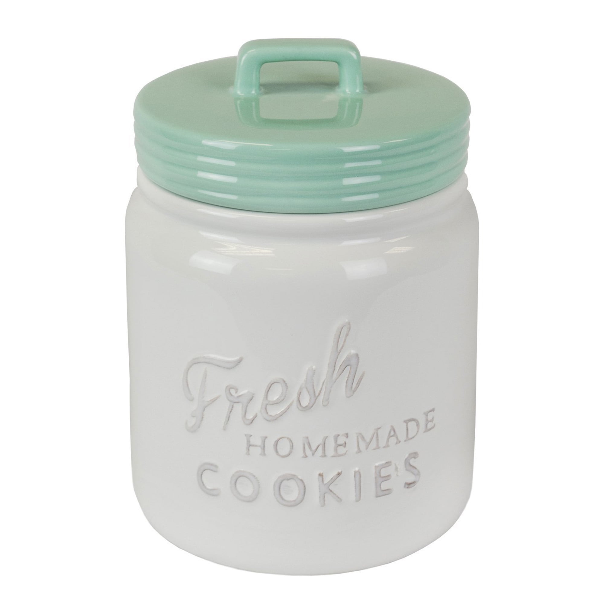 Picture of Design Imports CAMZ35653 Aqua Ceramic Cookie Jar