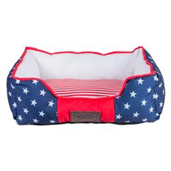 Picture of Design Imports CAMZ37192 22 x 17 x 7 in. Stars & Stripes Rectangle Pet Bed - Small