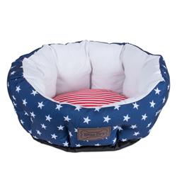 Picture of Design Imports CAMZ37196 20 x 19 x 10 in. Stars & Stripes Circle Pet Bed - Medium