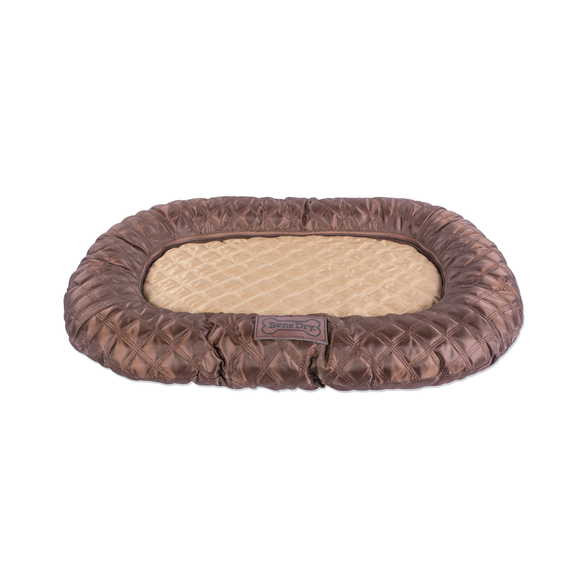 Picture of Design Imports CAMZ37276 20 x 28 in. Quilted Oval Border Pet Bed Cushion&#44; Brown - Medium