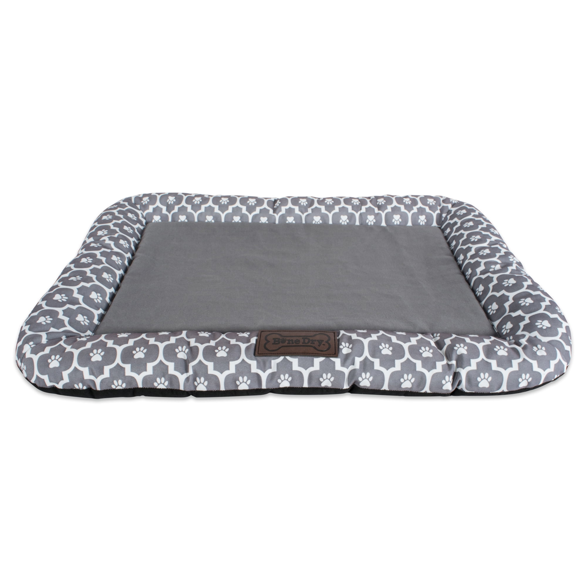 Picture of Design Imports CAMZ37286 20 x 28 in. Lattice Rectangle Border Pet Bed Cushion&#44; Grey - Medium