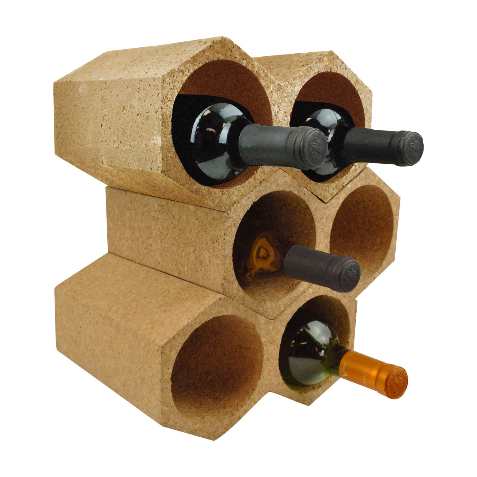 Picture of Design Imports CBBB80519 3-Rack Honeycomb Cork Wine Holder