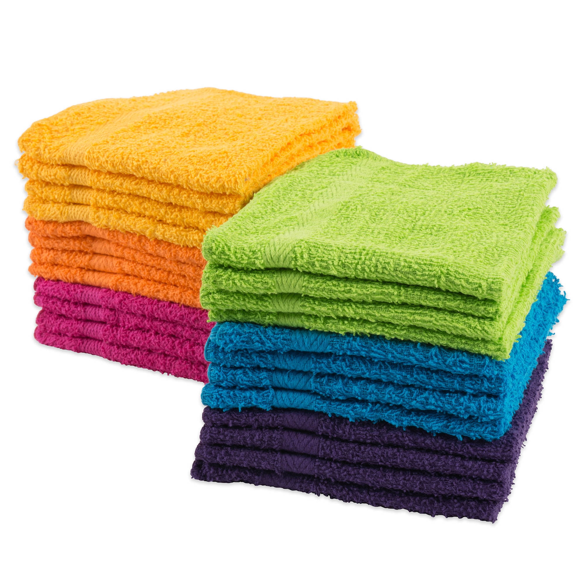 Picture of Design Imports 70087A Brights Washcloth - Set of 24