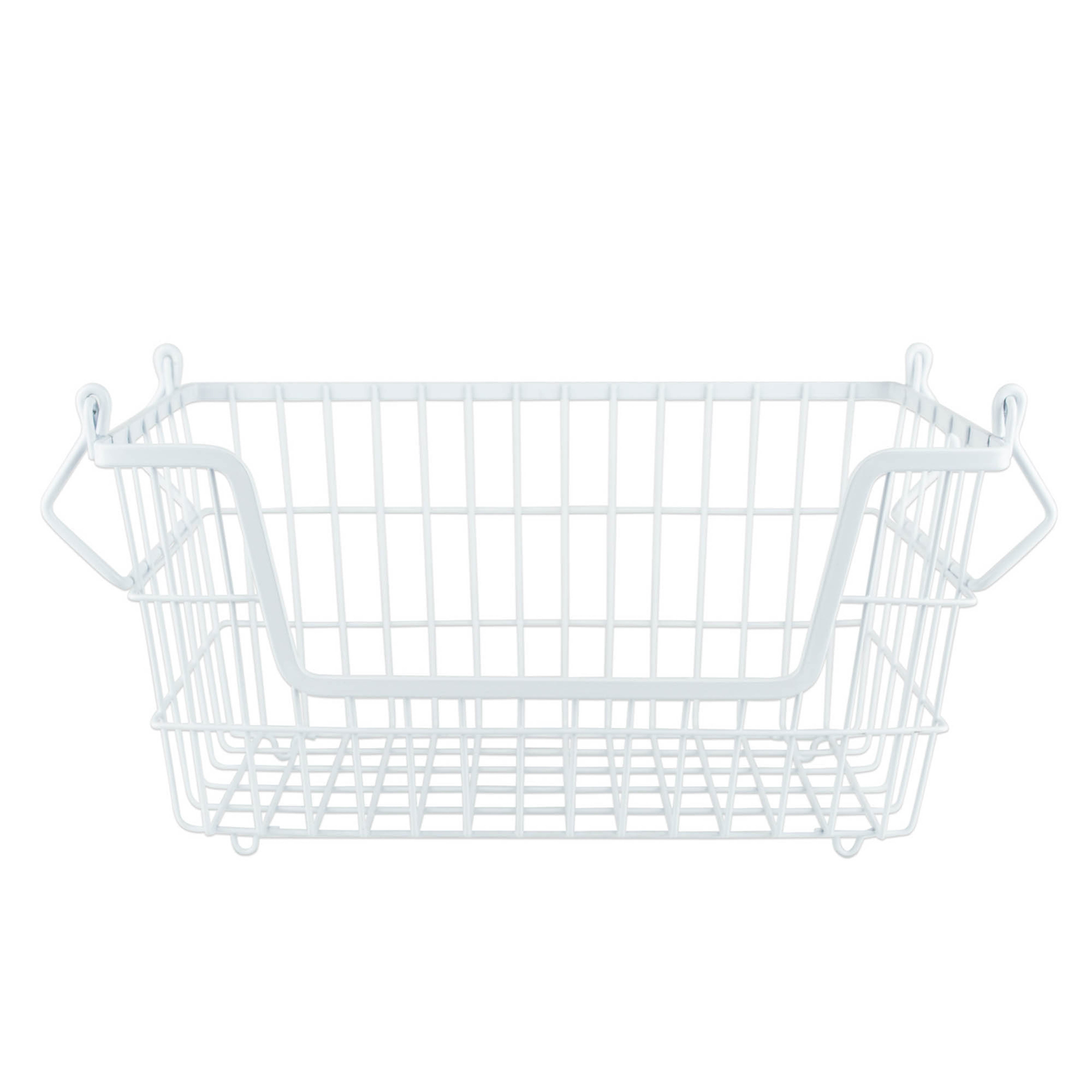 Picture of Design Imports CAMZ36208 13 x 6 x 7 in. Rectangle Metal Basket&#44; White - Small