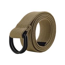Picture of Design Imports Z01874 Men & Women D-Ring Canvas Belt&#44; Khaki - Medium
