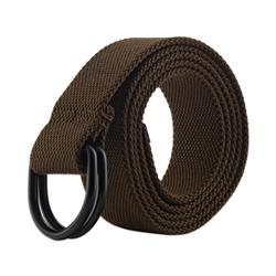 Picture of Design Imports Z01879 Men & Women D-Ring Canvas Belt&#44; Brown - Extra Small