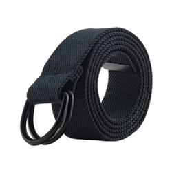 Picture of Design Imports Z01889 Men & Women D-Ring Canvas Belt&#44; Dark Grey - Large