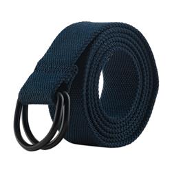 Picture of Design Imports Z01895 Men & Women D-Ring Canvas Belt&#44; Navy - Medium