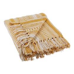 Picture of Design Imports CAMZ12223 Honey Gold Braided Stripe Throw - 50 x 60 in.