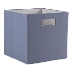Picture of Design Imports CAMZ12913 11 x 11 x 11 in. Solid Polyester Cube Storage - Stonewash Blue - Square