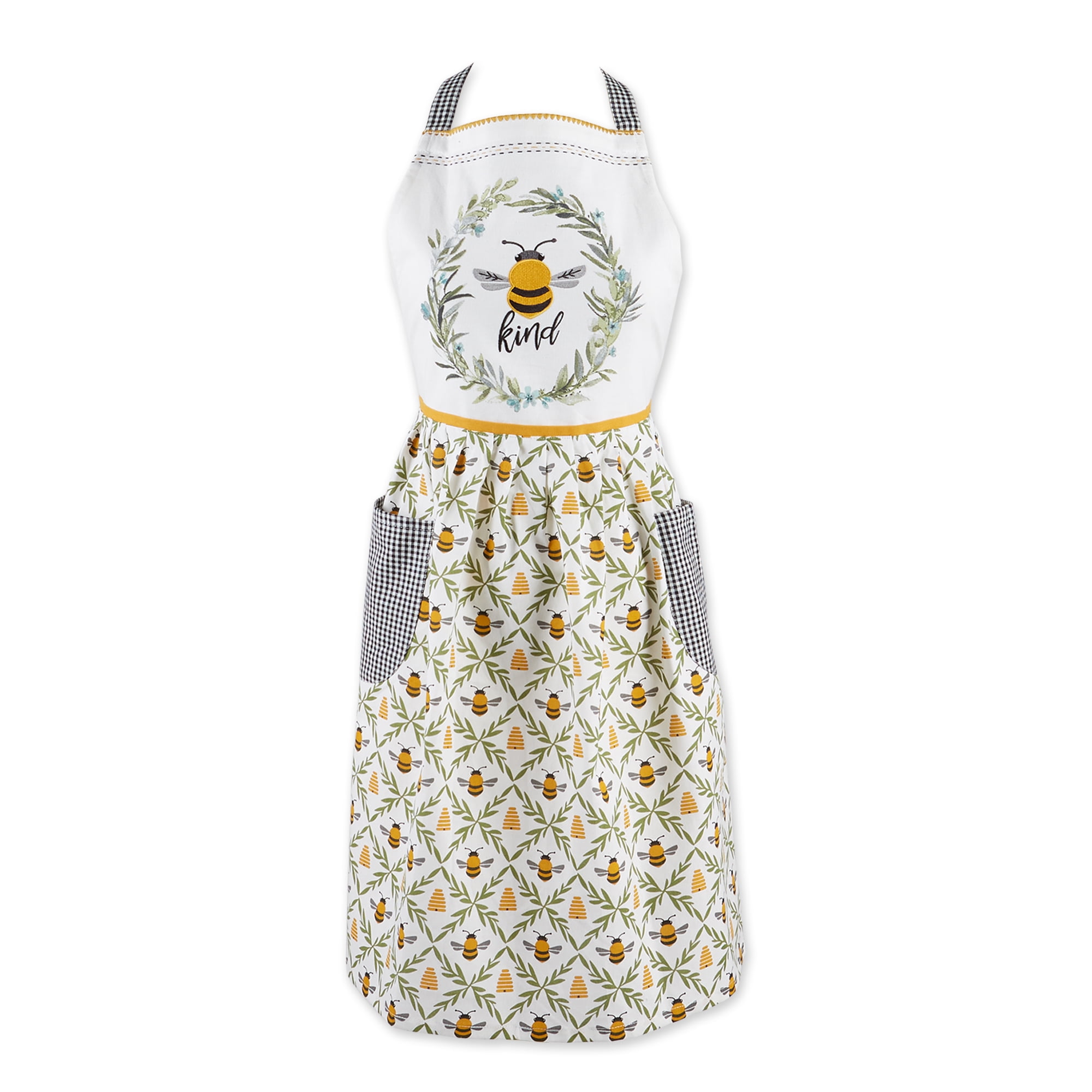 Picture of Design Imports 753414 Apron with Pocket - Bee Kind