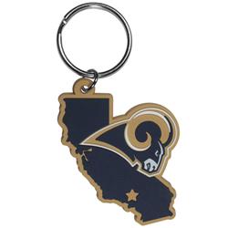 Siskiyou Sports FHPK130 NFL Los Angeles Rams Home State Flexi Key Chain
