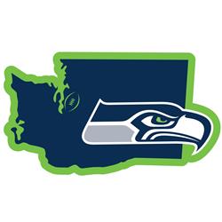 Seattle Seahawks Home State Magnet - Blue - 11 in. - Official NFL Product