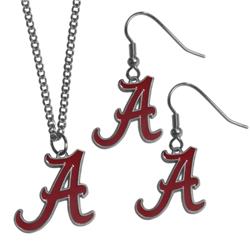 Picture of Siskiyou CDE13CN Alabama Crimson Tide Dangle Earrings & Chain Necklace Set