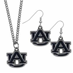 Picture of Siskiyou CDEN42CN Auburn Tigers Dangle Earrings & Chain Necklace Set