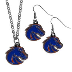 Picture of Siskiyou CDEN73CN Boise St. Broncos Dangle Earrings & Chain Necklace Set