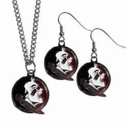 Picture of Siskiyou CDEN7CN Florida St. Seminoles Dangle Earrings & Chain Necklace Set