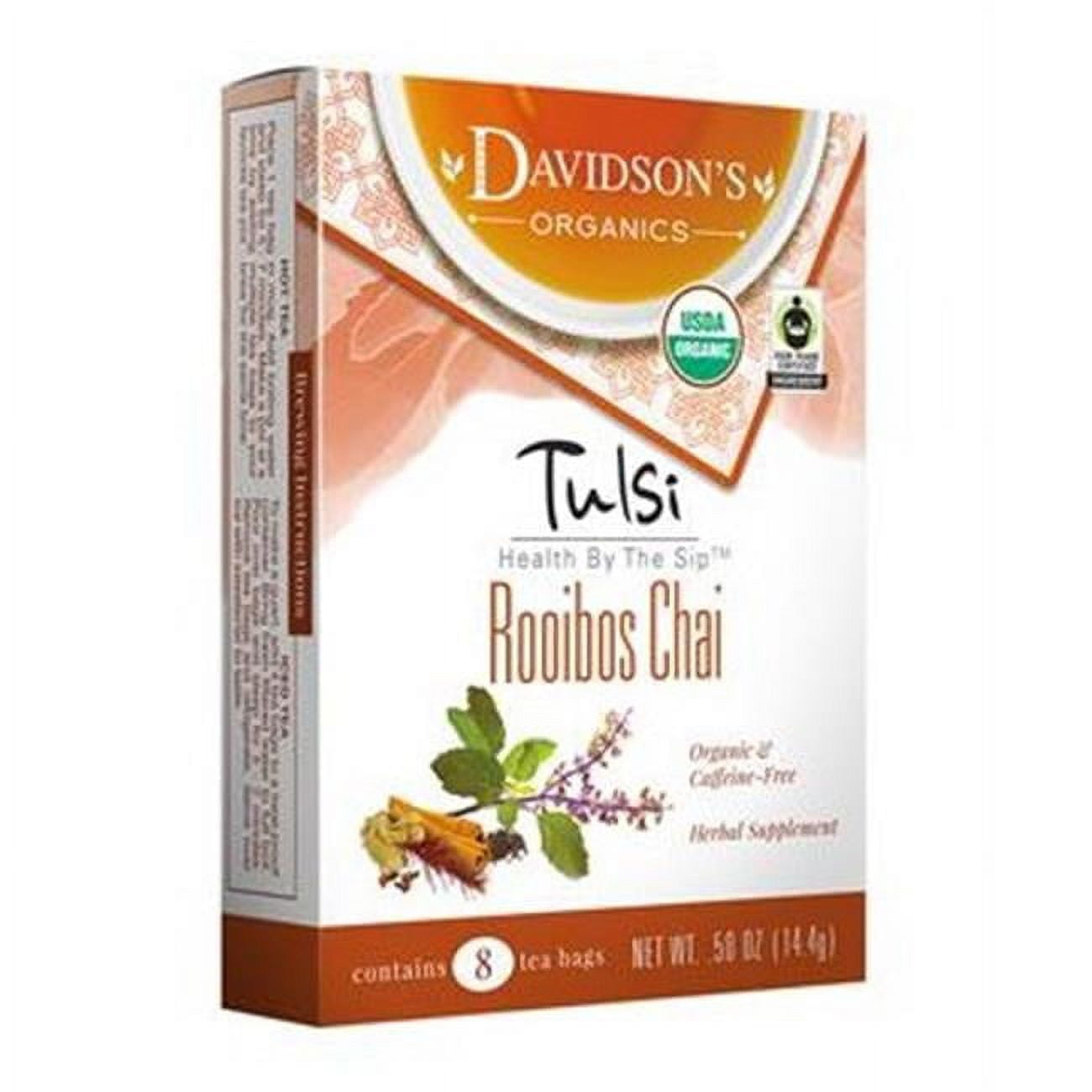 Picture of Davidsons Organics 1109 Single Serve Tulsi Rooibos Chai Tea - 100 Count