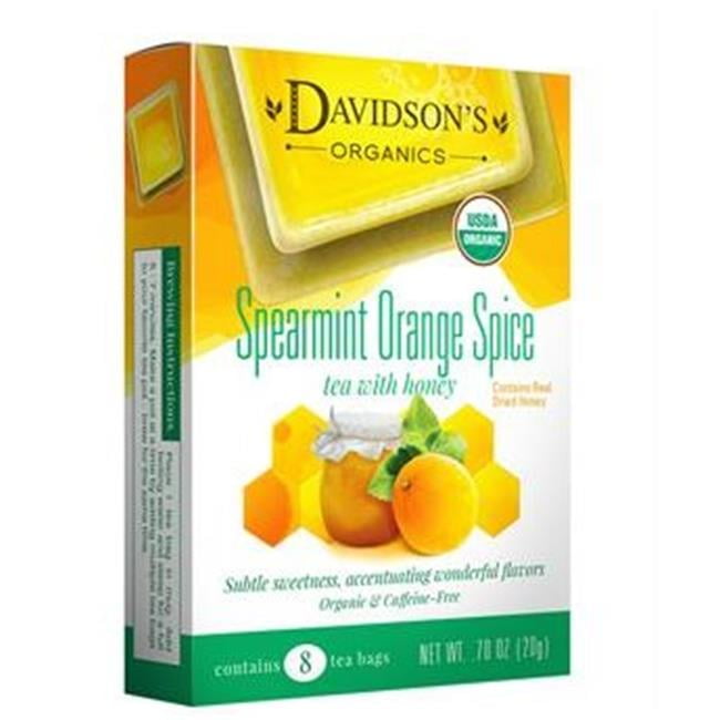Picture of Davidsons Organics 1119 Single Serve Spearmint Orange Spice Tea - 100 Count