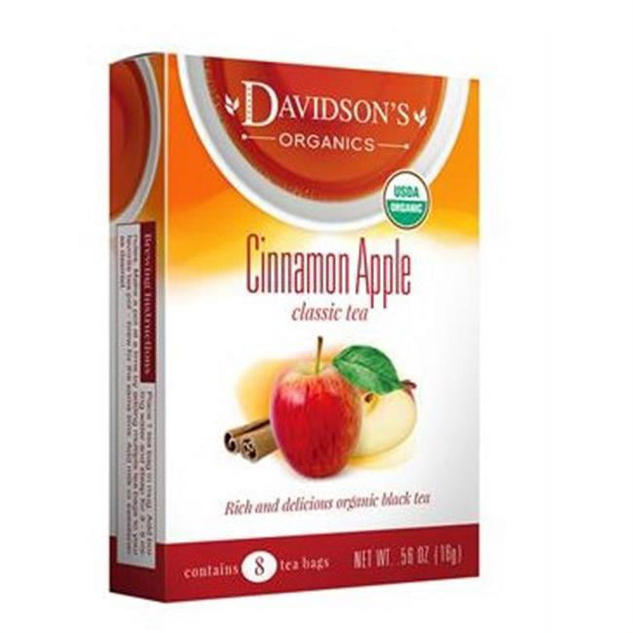 Picture of Davidsons Organics 1130 Single Serve Cinnamon Apple Tea - 100 Count