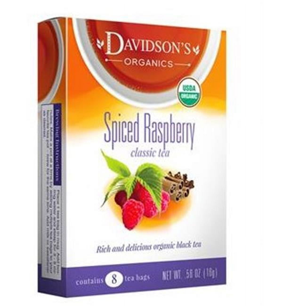Picture of Davidsons Organics 1137 Single Serve Spiced Raspberry Tea - 100 Count