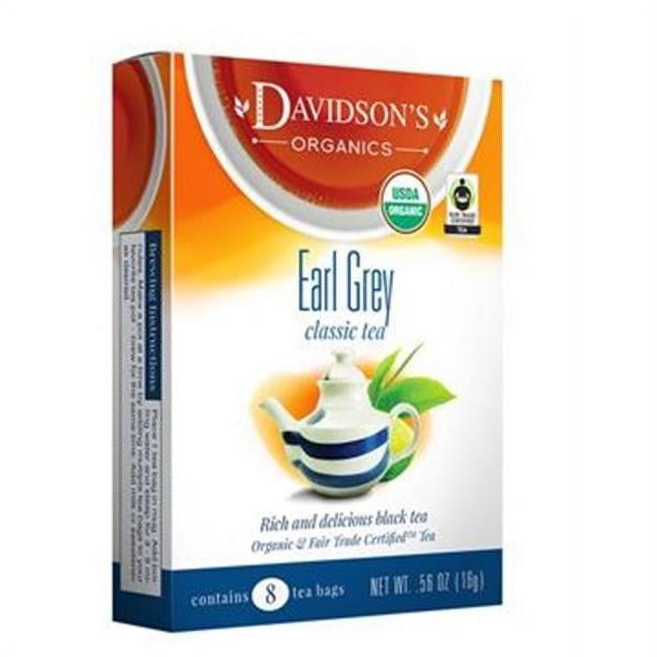 Picture of Davidsons Organics 1139 Single Serve Earl Grey Tea - 100 Count