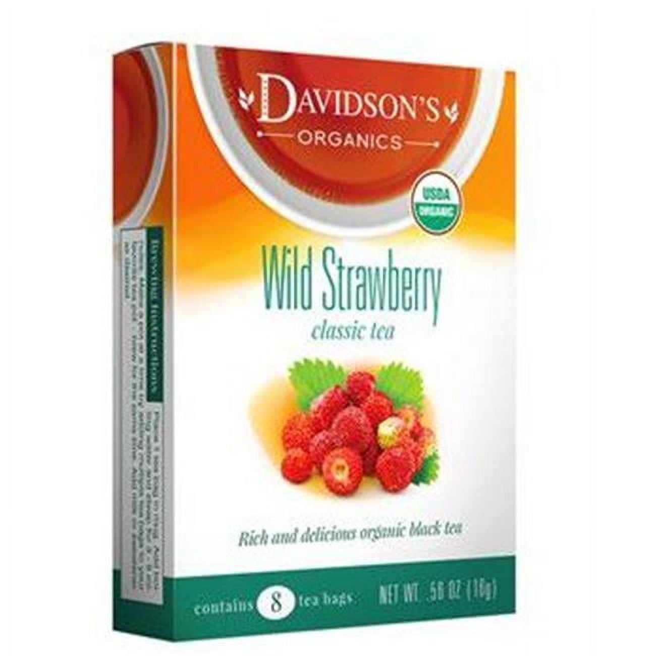 Picture of Davidsons Organics 1146 Single Serve Wild Strawberry Tea - 100 Count