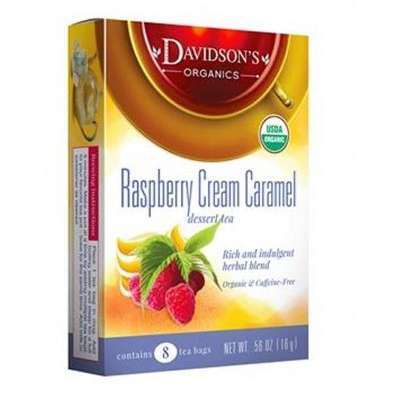 Picture of Davidsons Organics 1152 Single Serve Raspberry Cream Caramel Tea - 100 Count