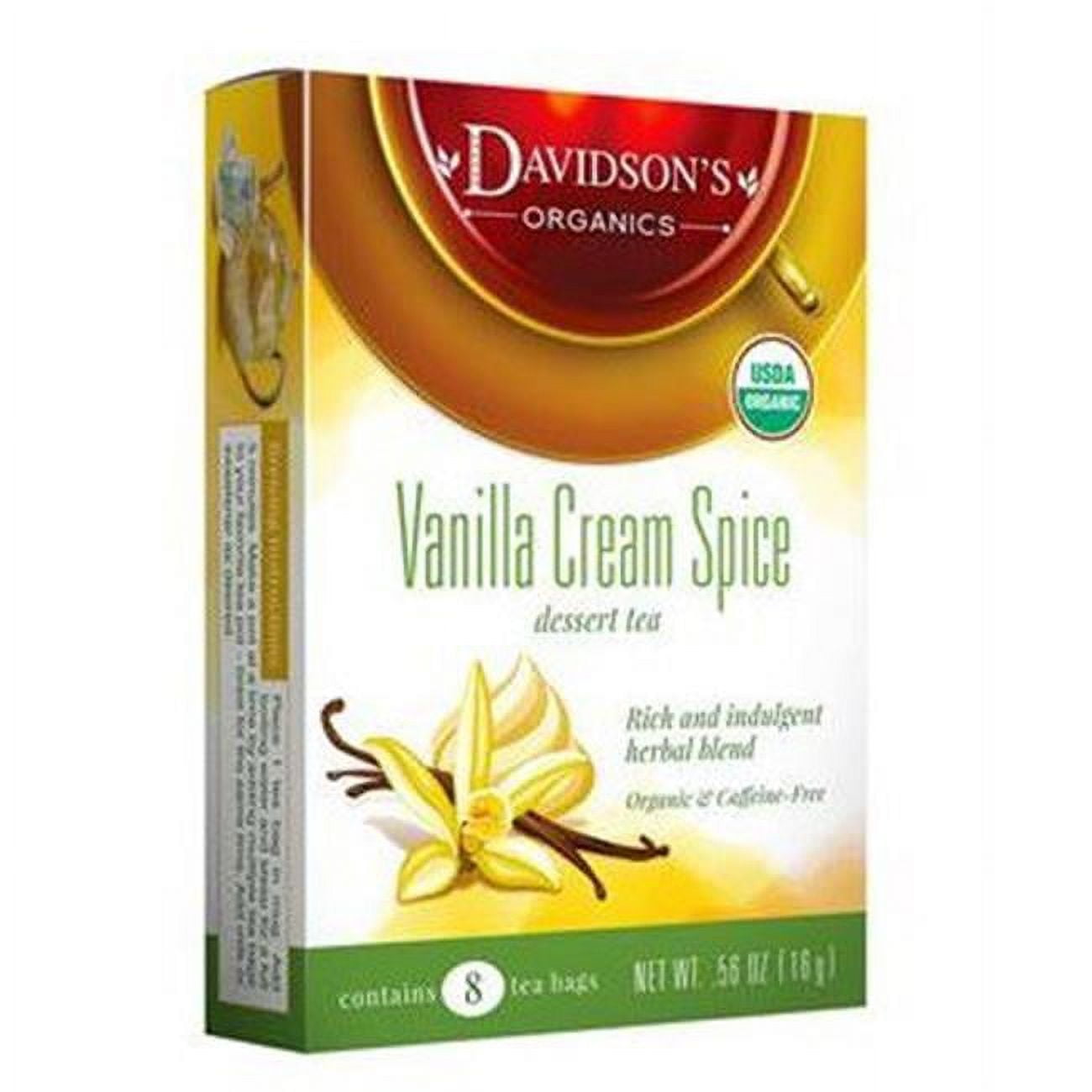 Picture of Davidsons Organics 1154 Single Serve Vanilla Cream Spice Tea - 100 Count