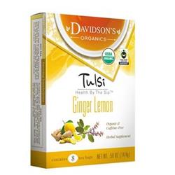 Picture of Davidsons Organics 1217 Single Serve Tulsi Ginger Lemon Tea - 100 Count