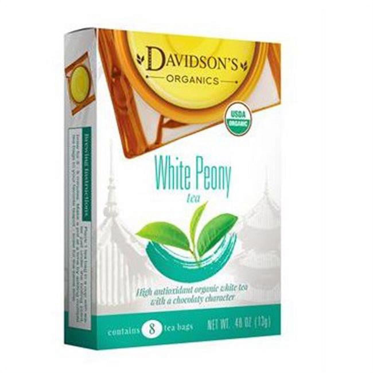 Picture of Davidsons Organics 1627 Single Serve White Peony Tea - 100 Count