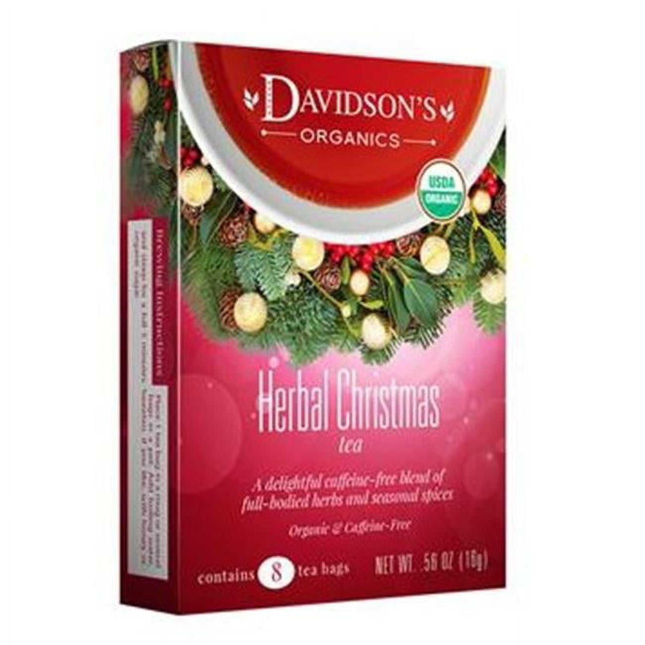 Picture of Davidsons Organics 2085 Herbal Christmas Tea - Pack of 6 & Box of 25
