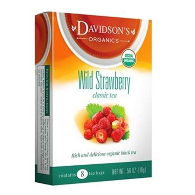 Picture of Davidsons Organics 2566 Wild Strawberry Tea - Pack of 6 & Box of 25