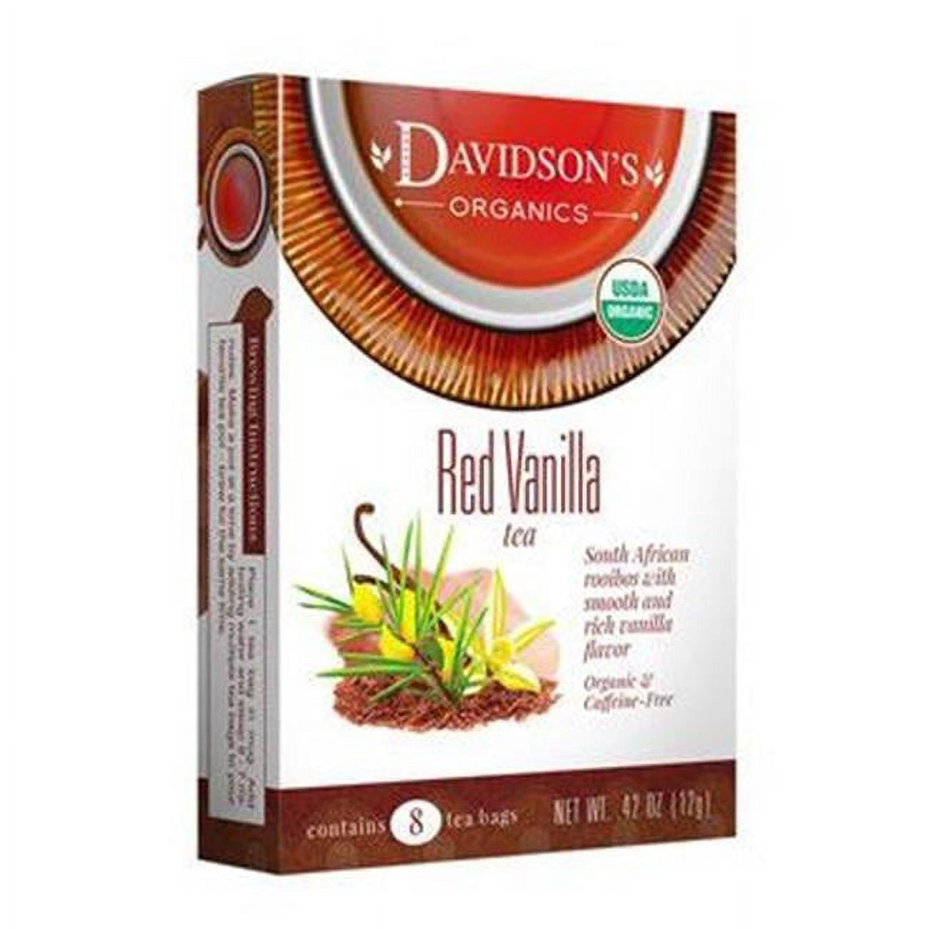 Picture of Davidsons Organics 7102 2 oz Red Vanilla Sampler Tea - Pack of 6