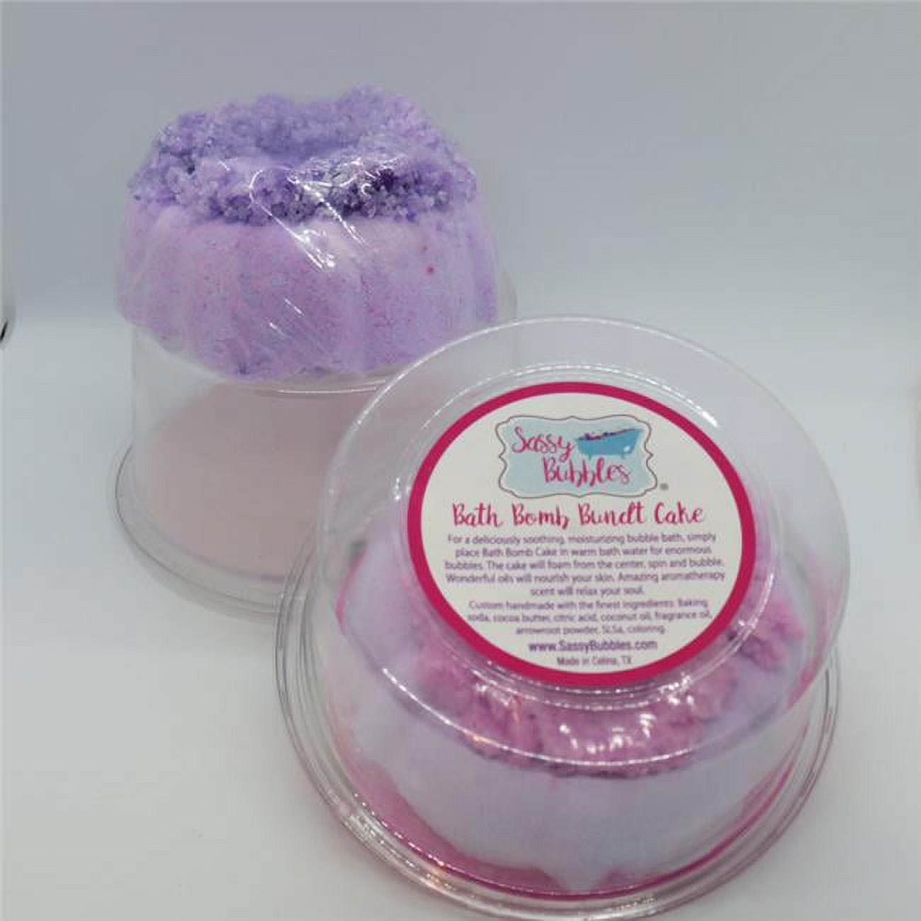 Bath Bomb Bundt Cake - Raspberry Boom