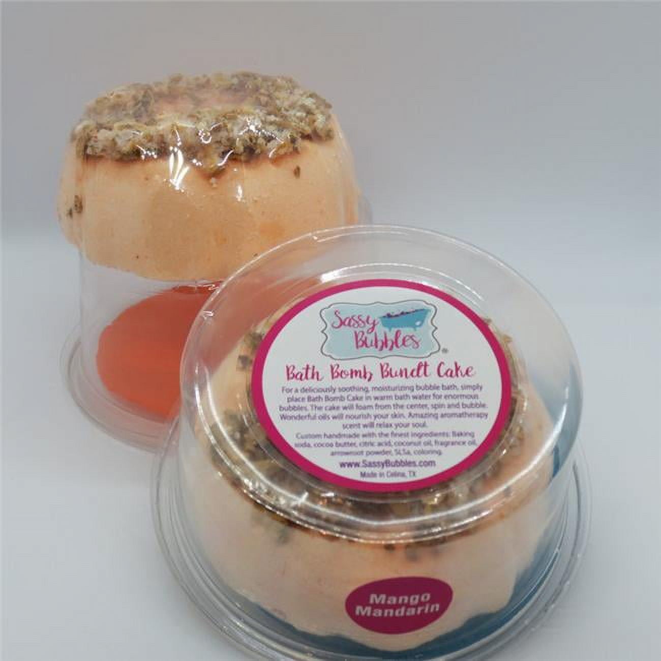 Bath Bomb Bundt Cake - Mango Mandarin