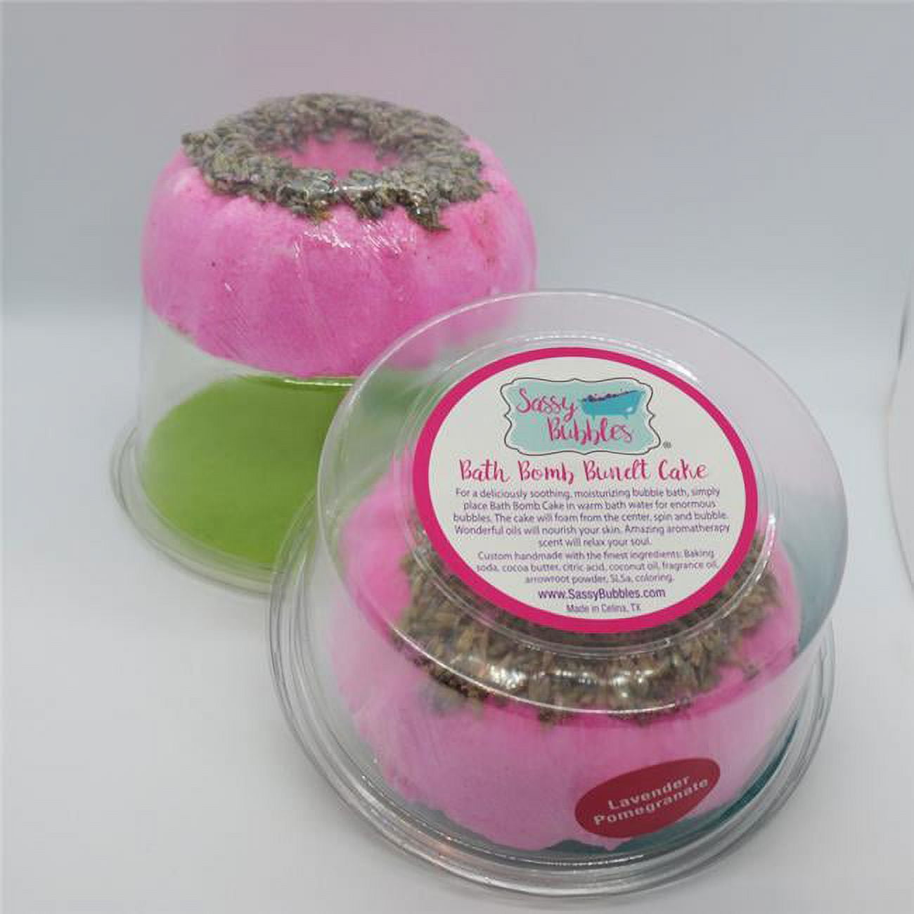 Bath Bomb Bundt Cake - Lavender & Pomegranate