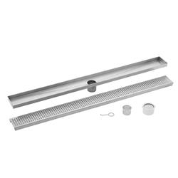 Picture of Cahaba CASP48 48 in. Brushed Stainless Steel Square Grate Linear Shower Drain