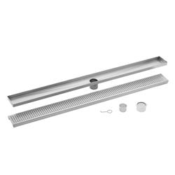 Picture of Cahaba CASP60 60 in. Brushed Stainless Steel Square Grate Linear Shower Drain