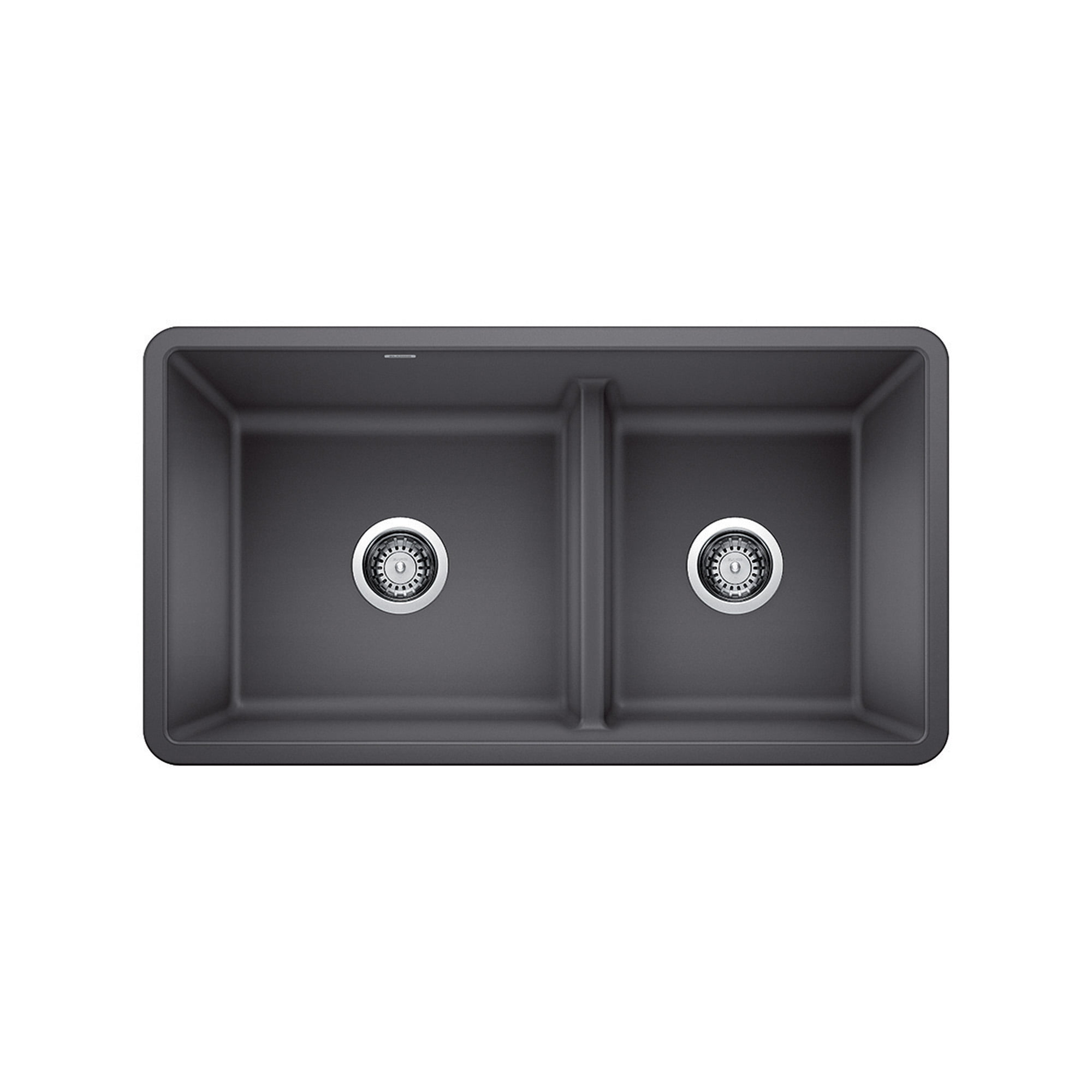 Picture of Blanco 442527 1.75 Precis Reversible with Low Divide Sink - Metallic Gray