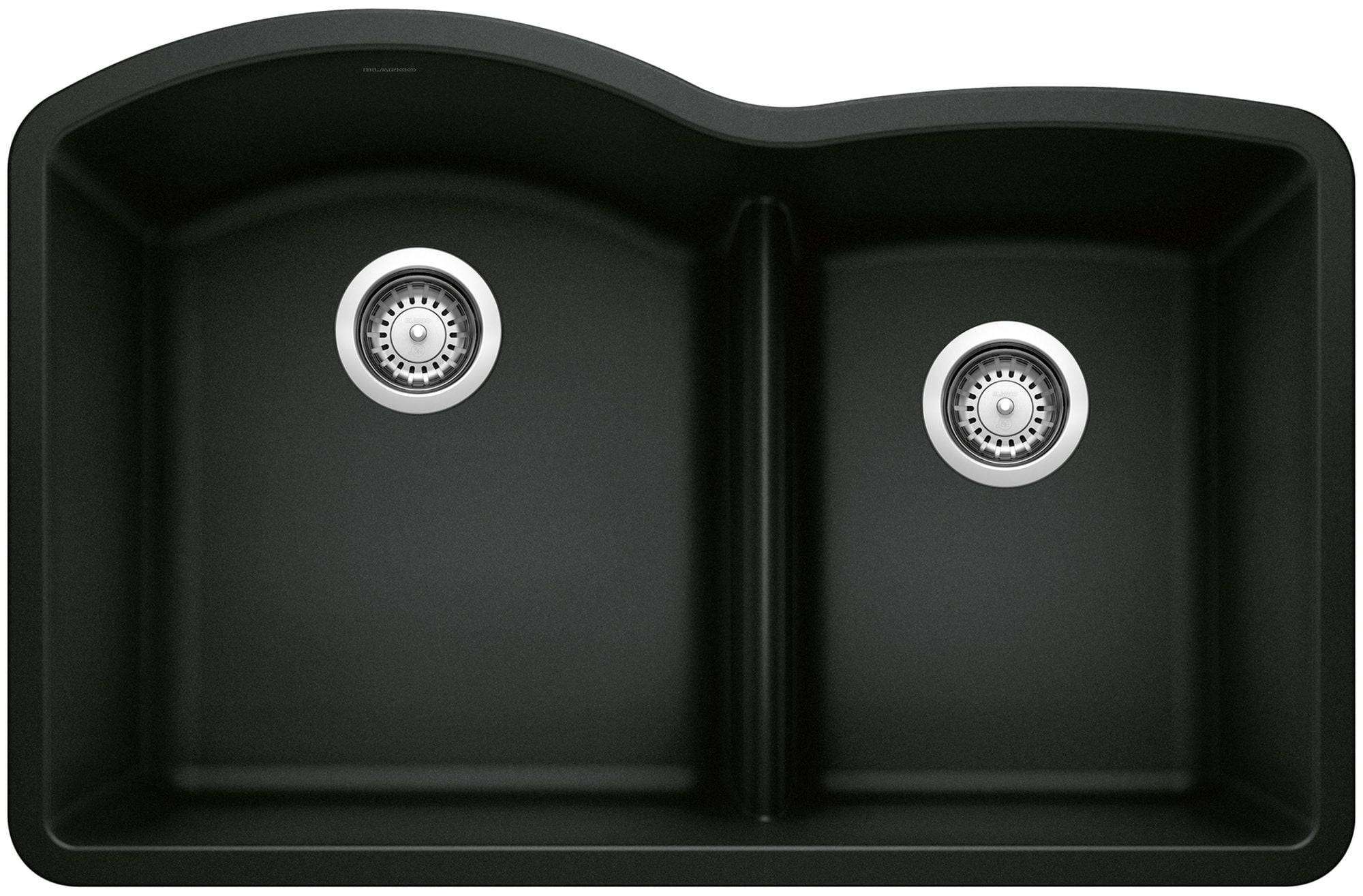 Picture of Blanco 442910 9.5 x 21 x 32 in. Diamond 1.75 Bowl Low Divide Kitchen Sink&#44; Coal Black