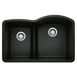 Picture of Blanco 442911 1.75 in. Diamond Low Divide Reverse Kitchen Sink&#44; Coal Black
