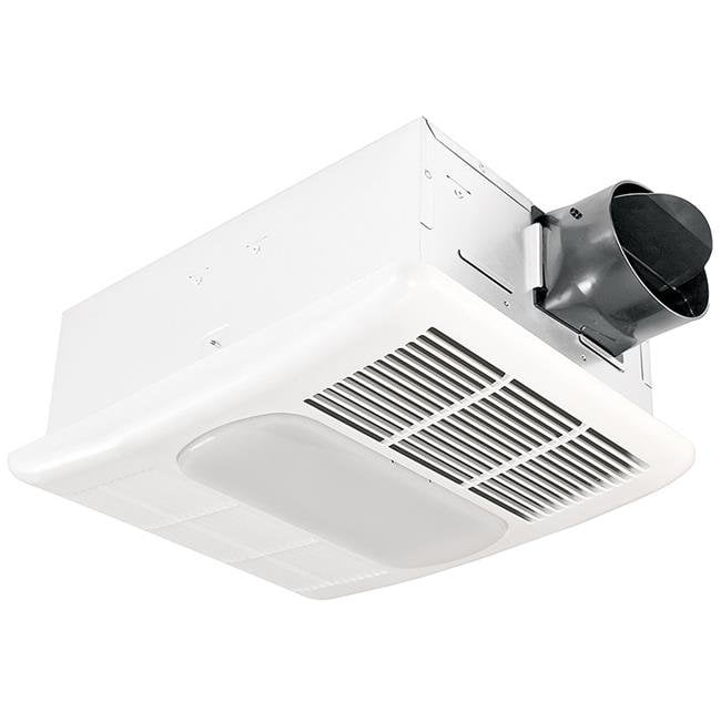 Picture of Delta Breez RAD110LED Radiance 110 CFM Single Speed Exhaust Bath Fan with Dimmable LED Light with Heater&#44; Off White