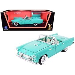 92068turq 1955 Ford Thunderbird Convertible 1 by 18 Diecast Model Car, Turquoise