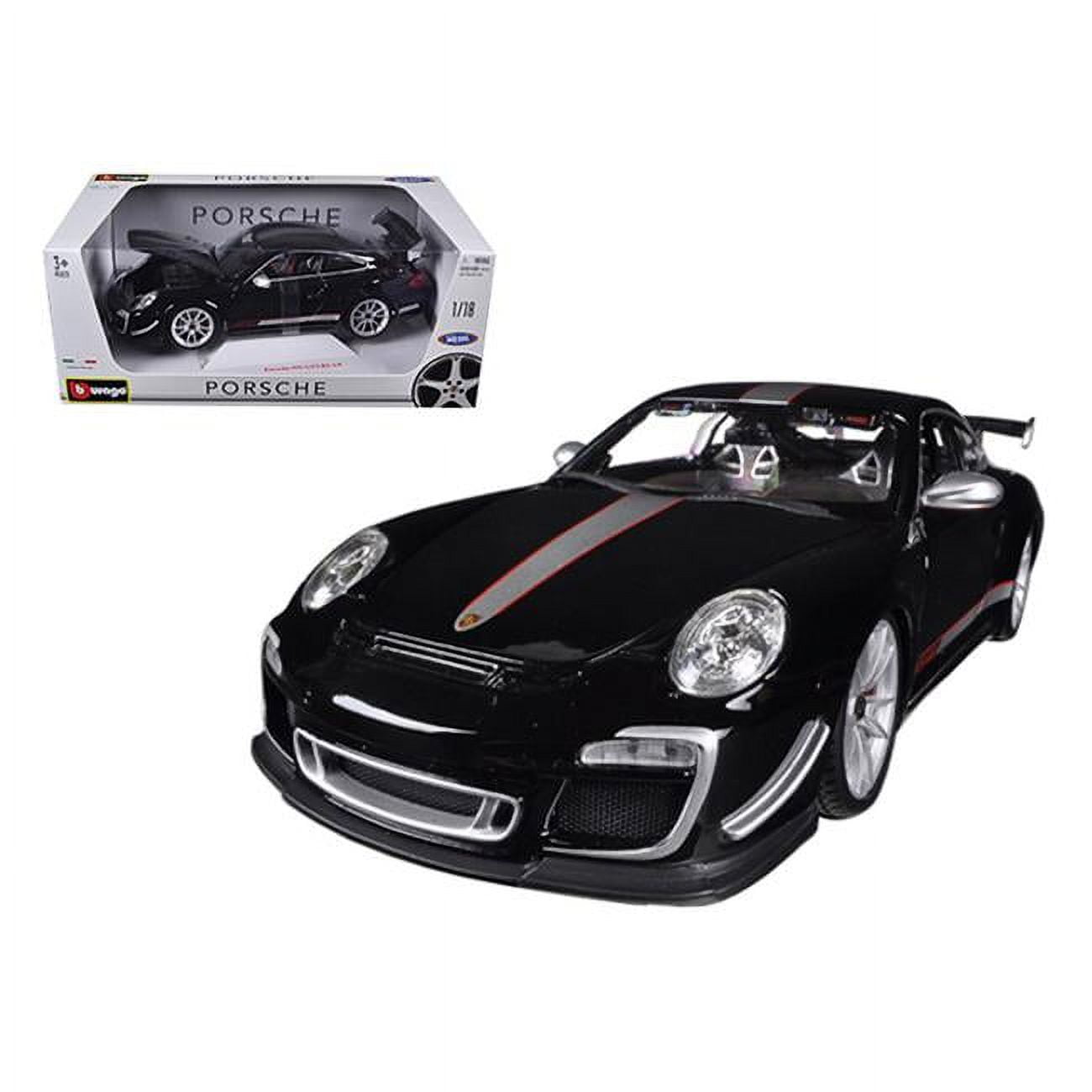 B 11036bk Porsche 911 GT3 RS 4.0 1 by 18 Scale Diecast Model Car, Black -  Burago