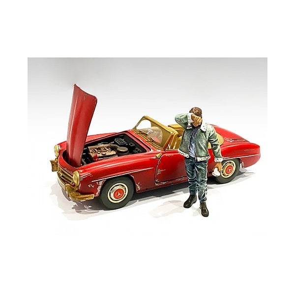 Picture of American Diorama 76362 Auto Mechanic Sweating Joe Figurine for 1 by 24 Scale Models