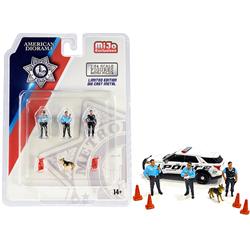Picture of American Diorama AD76459 Metropolitan Police Diecast Figures Set for 1 by 64 Scale Models - 8 Piece