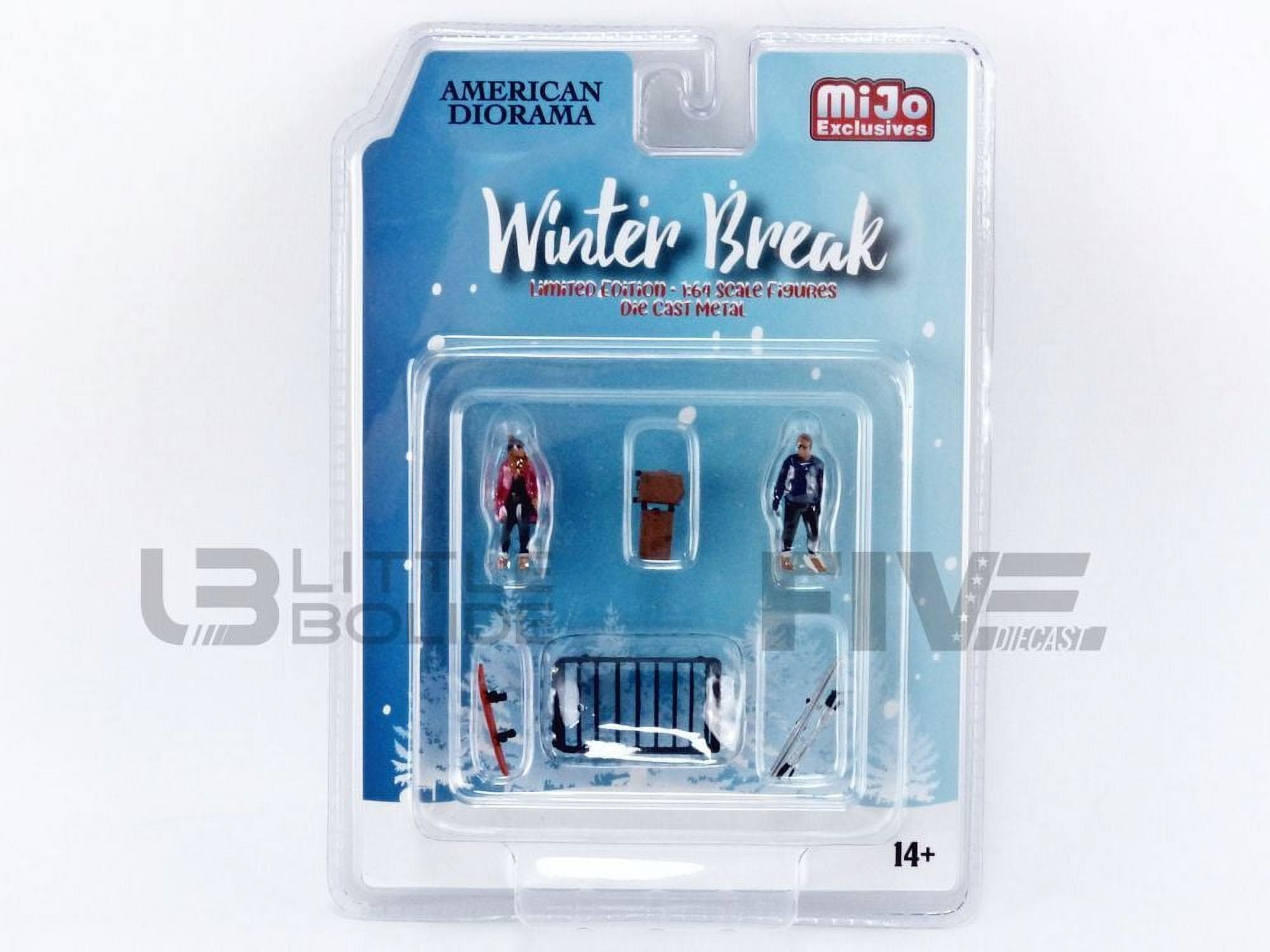 Picture of American Diorama 76462 Winter Break Scale Diecast 1 by 64 Scale Models Figures Set - Set of 6