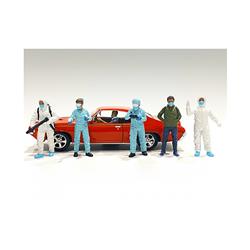 Picture of American Diorama 76367-76368-76369-76370-76371-76372 Hazmat Crew Figurine Set for 1-24 Scale Models Car - 6 Piece